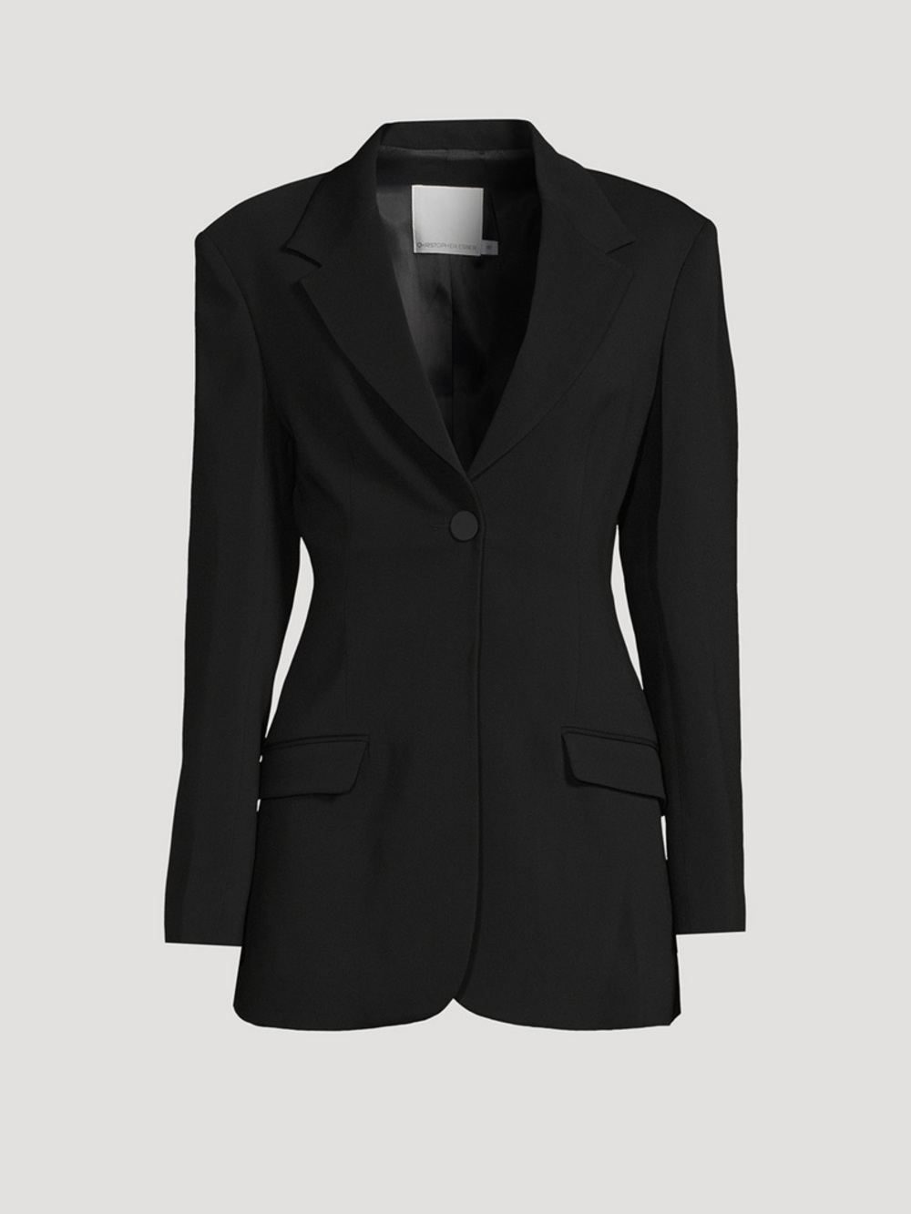 Christopher Esber Black Redux Contoured Long Blazer - Size AUS 6 (XS)